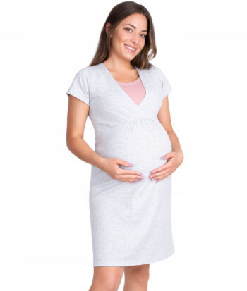 βαμβακερό νυχτικό εγκυμοσύνης και θηλασμού 21