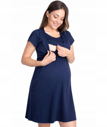 βαμβακερό νυχτικό εγκυμοσύνης και θηλασμού 23