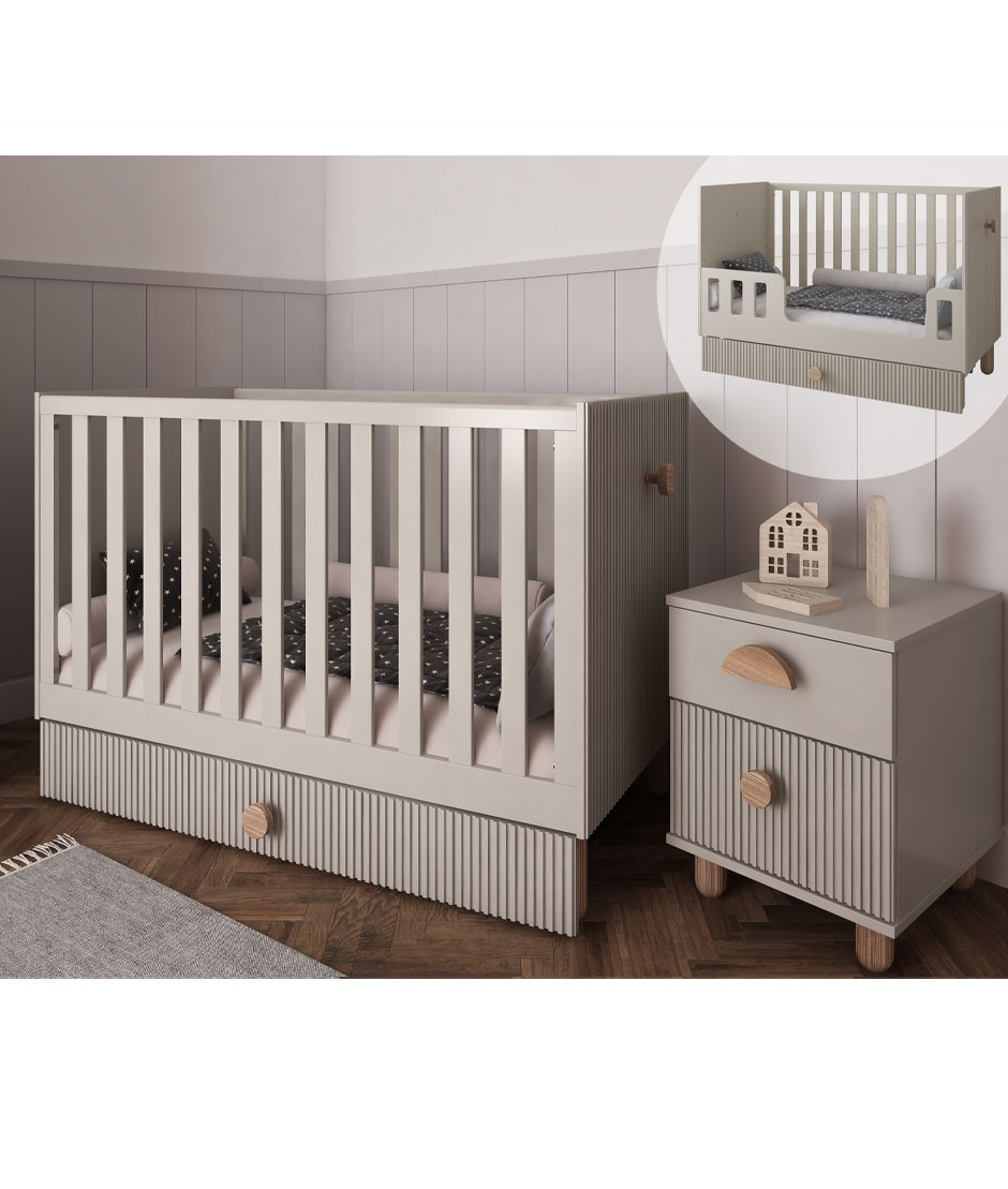 Κούνια Μωρού κρεβατακι μετατρεπόμενο 2c