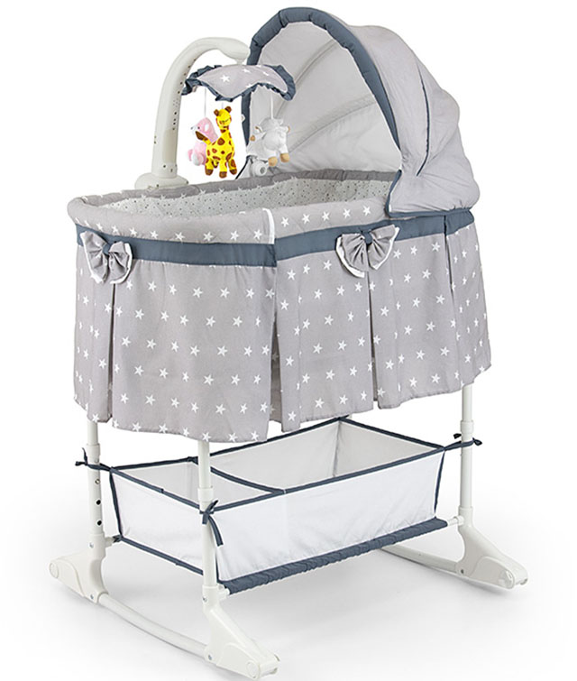 Κουνιστό λίκνο μωρού με ροδάκια 1