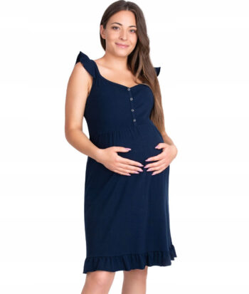 βαμβακερό νυχτικό εγκυμοσύνης και θηλασμού