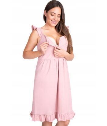 βαμβακερό νυχτικό εγκυμοσύνης και θηλασμού 6