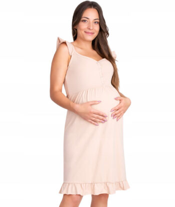 βαμβακερό νυχτικό εγκυμοσύνης και θηλασμού 9