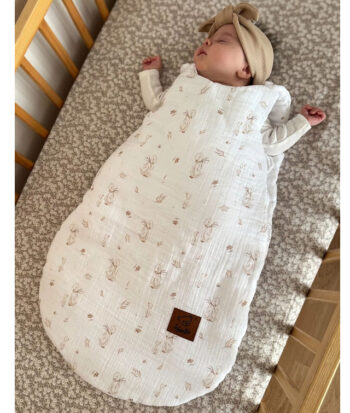 βρεφικος υπνοσακος απο μουσελινα βαμβακερος 8