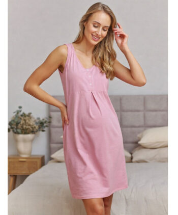 Νυχτικό εγκυμοσύνης και θηλασμού καλοκαιρινο ροζ