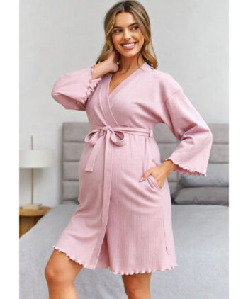 ρομπα εγκυμοσυνης ροζ