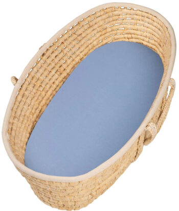 σεντόνι πορτ μπεμπέ με λάστιχο μπλε