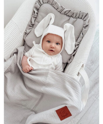 καλοκαιρινη κουβερτα μωρου απο μουσελινα 5